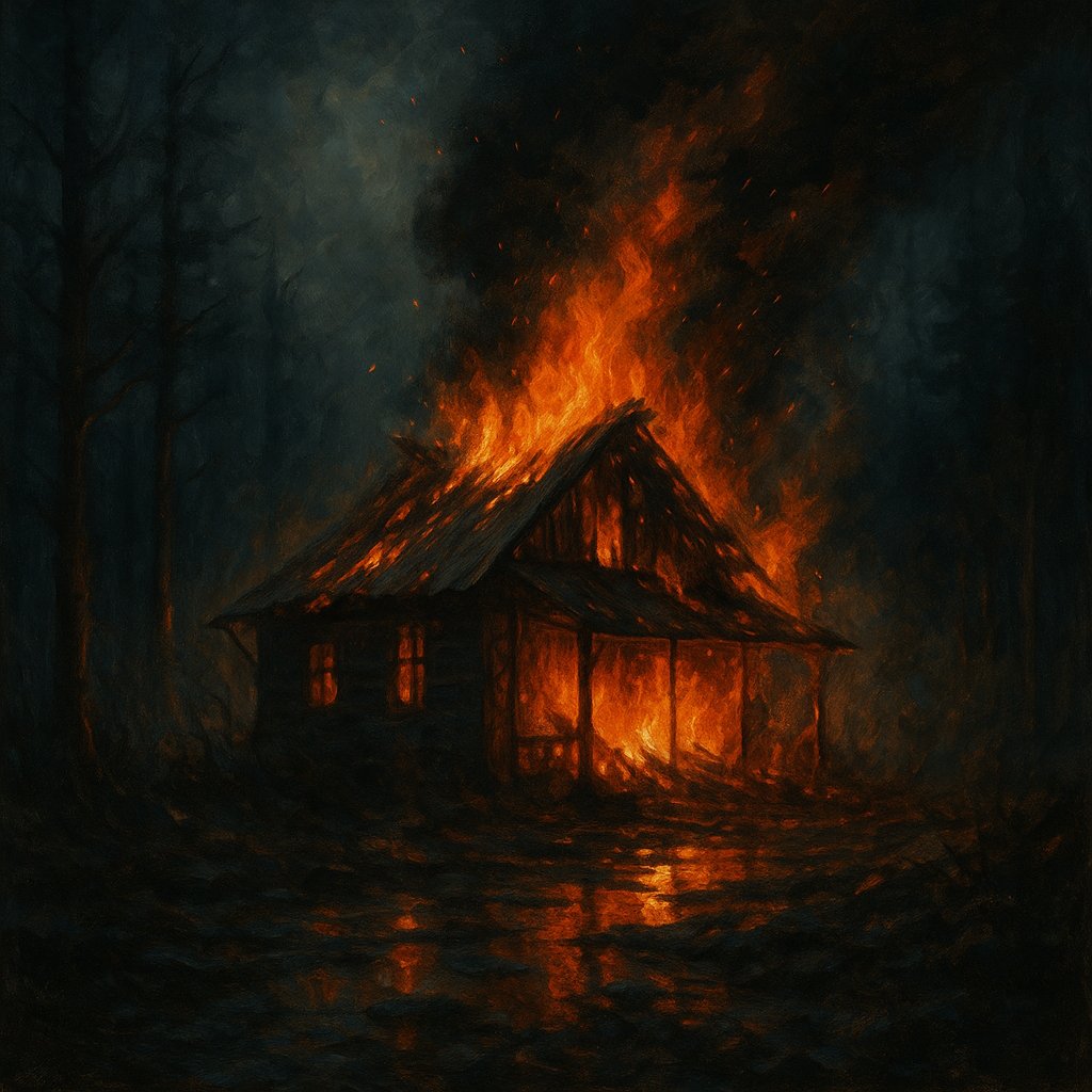 #KommissarKiffy    
"Der Axtmörder vom Stazerwald"     
Ein neues spannendes und gruseliges Halloween-Abenteuer von Wellensittich Kiffy und seinem Frauchen Julia Schneider.    
#DerAxtmörderVomStazerwald

Kapitel 6: Flammen im Wald

Einsetzende Dunkelheit – Stazerwald

Der Nebel