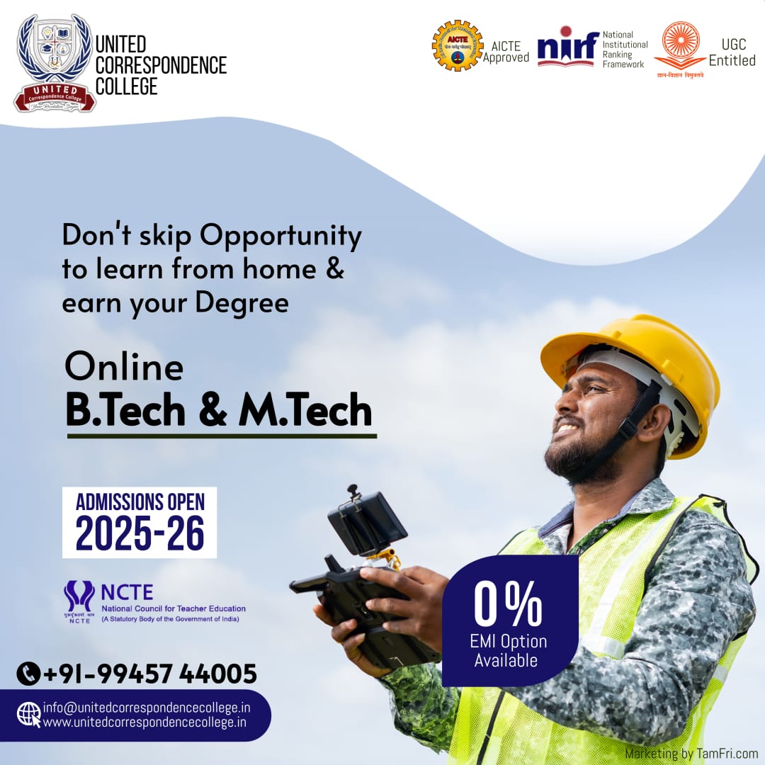 UnitedCorrespo1's tweet image. 🎓 Shape Your Future with Flexibility

Earn your B.Tech or M.Tech degree online from the comfort of your home -without compromising on quality or recognition.

📞wa.me/+91-9945744005
 🌐unitedcorrespondencecollege.in

#OnlineBTech #OnlineMTech #study