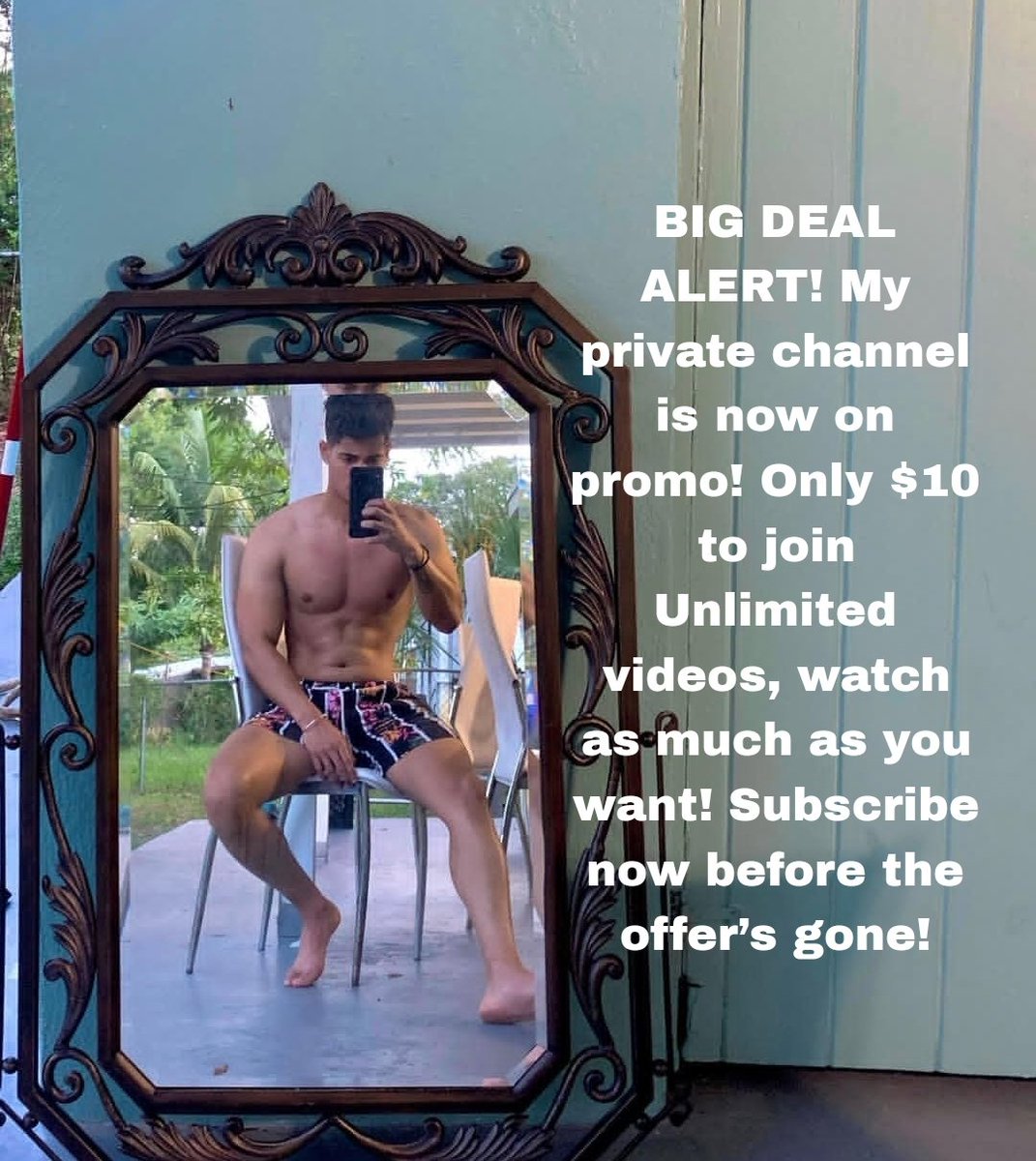 diegofitx's tweet image. BIG DEAL ALERT! My private channel is now on promo! Only $10 to join Unlimited videos watch as much as you want! Subscribe now before the offer’s gone! 🥵🥵