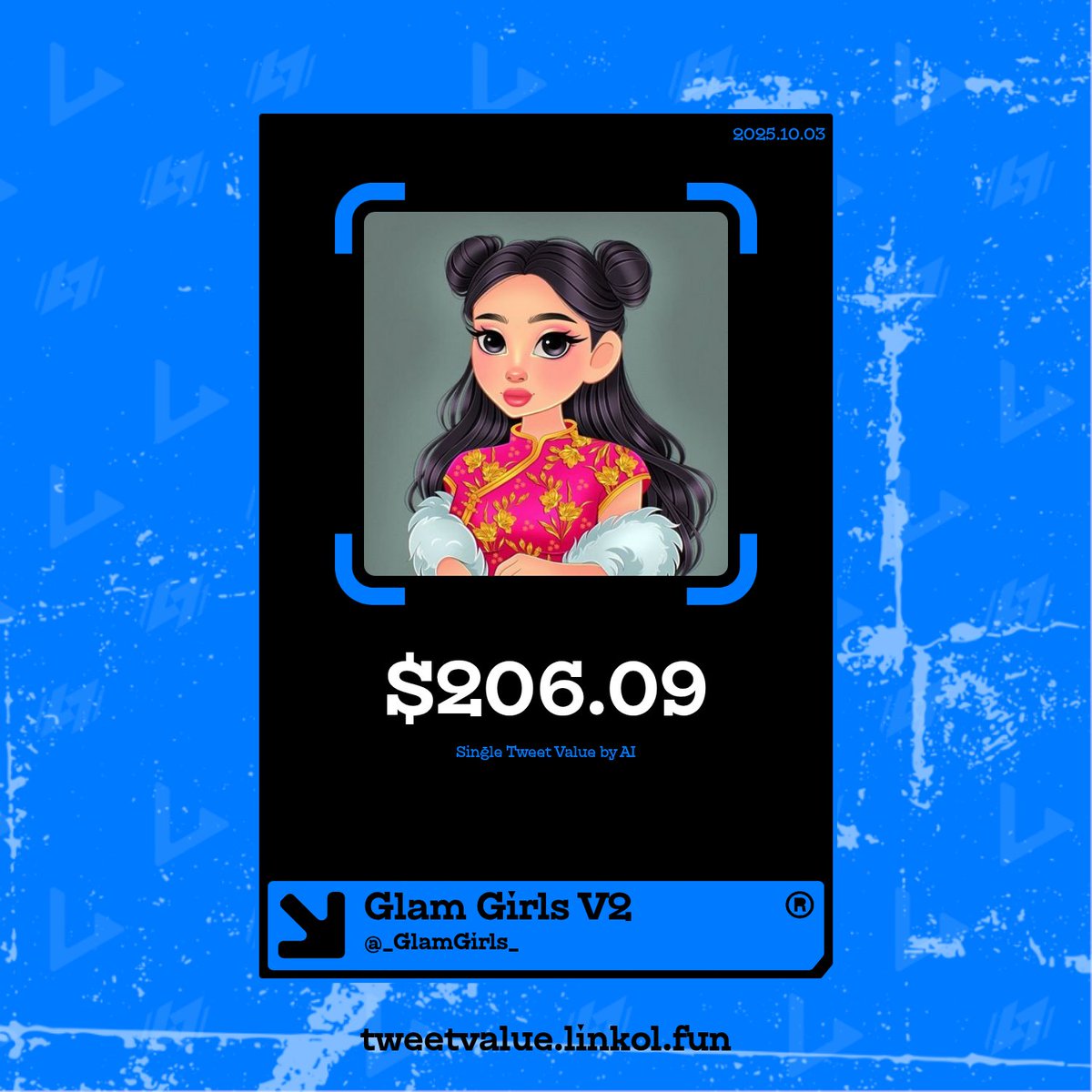 FortuneLaBrave's tweet photo. 💸 Earn from one tweet. With Tweet Value Checker by Linkol. https://t.co/z4Oq9WcfDZ @linkol_ai @CezrDaPleazr @_GlamGirls_ #KOL https://t.co/vQAvjw03XF