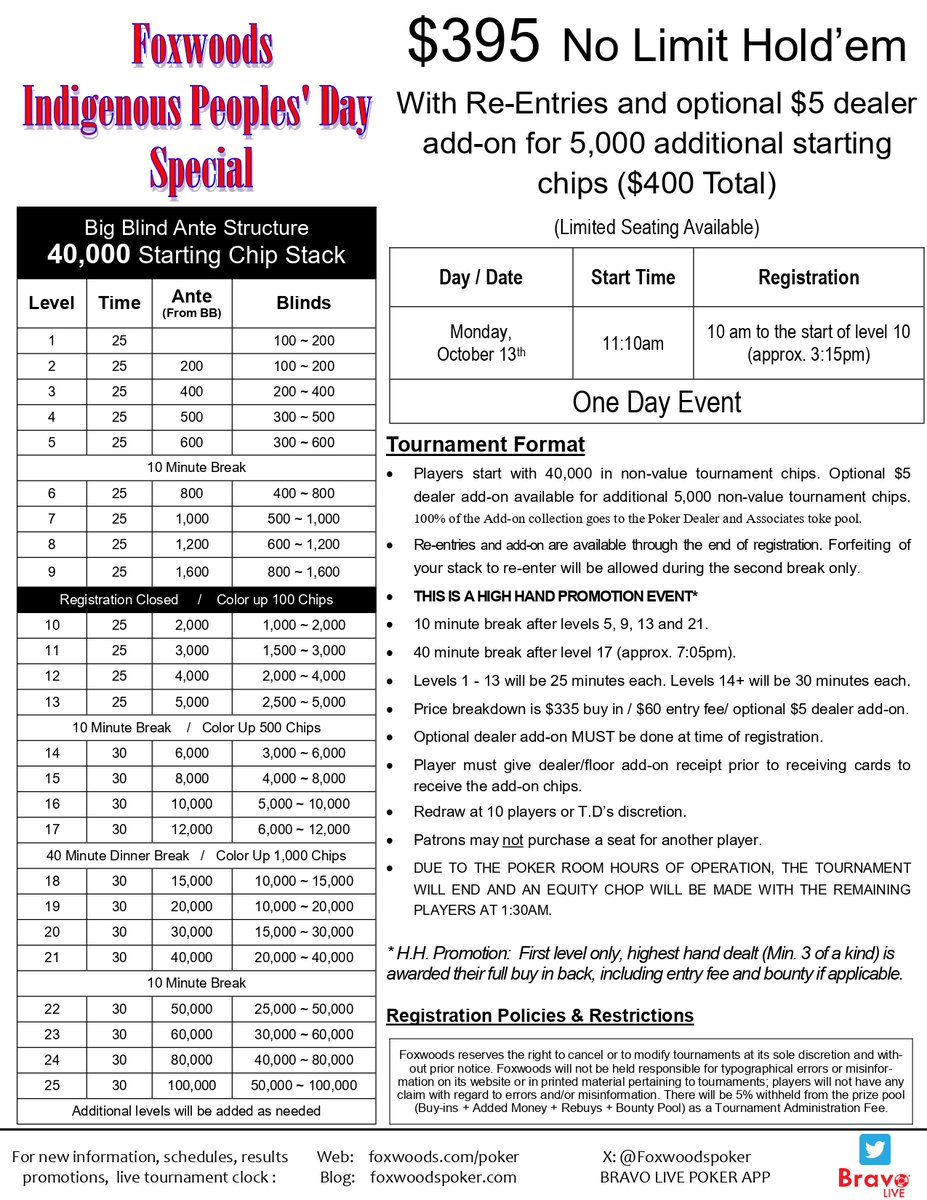 $395 Indigenous Peoples' Day Special coming up on October 13.