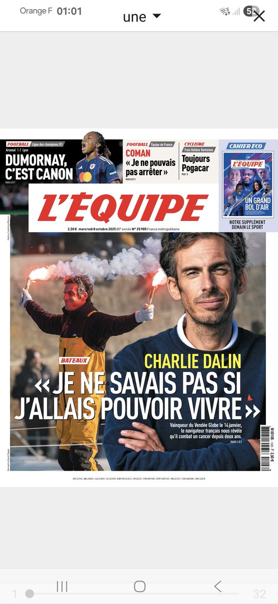 Stéfan L'Hermitte (@stefanlhermitte) on Twitter photo <a href="/CharlieDalin/">Charlie Dalin</a> révèle son cancer qui ne l'a pas empêché de gagner le <a href="/VendeeGlobe/">Vendée Globe</a> in <a href="/lequipe/">L'Équipe</a> <a href="/CharlieDalin/">Charlie Dalin</a> révèle son cancer qui ne l'a pas empêché de gagner le <a href="/VendeeGlobe/">Vendée Globe</a> in <a href="/lequipe/">L'Équipe</a>