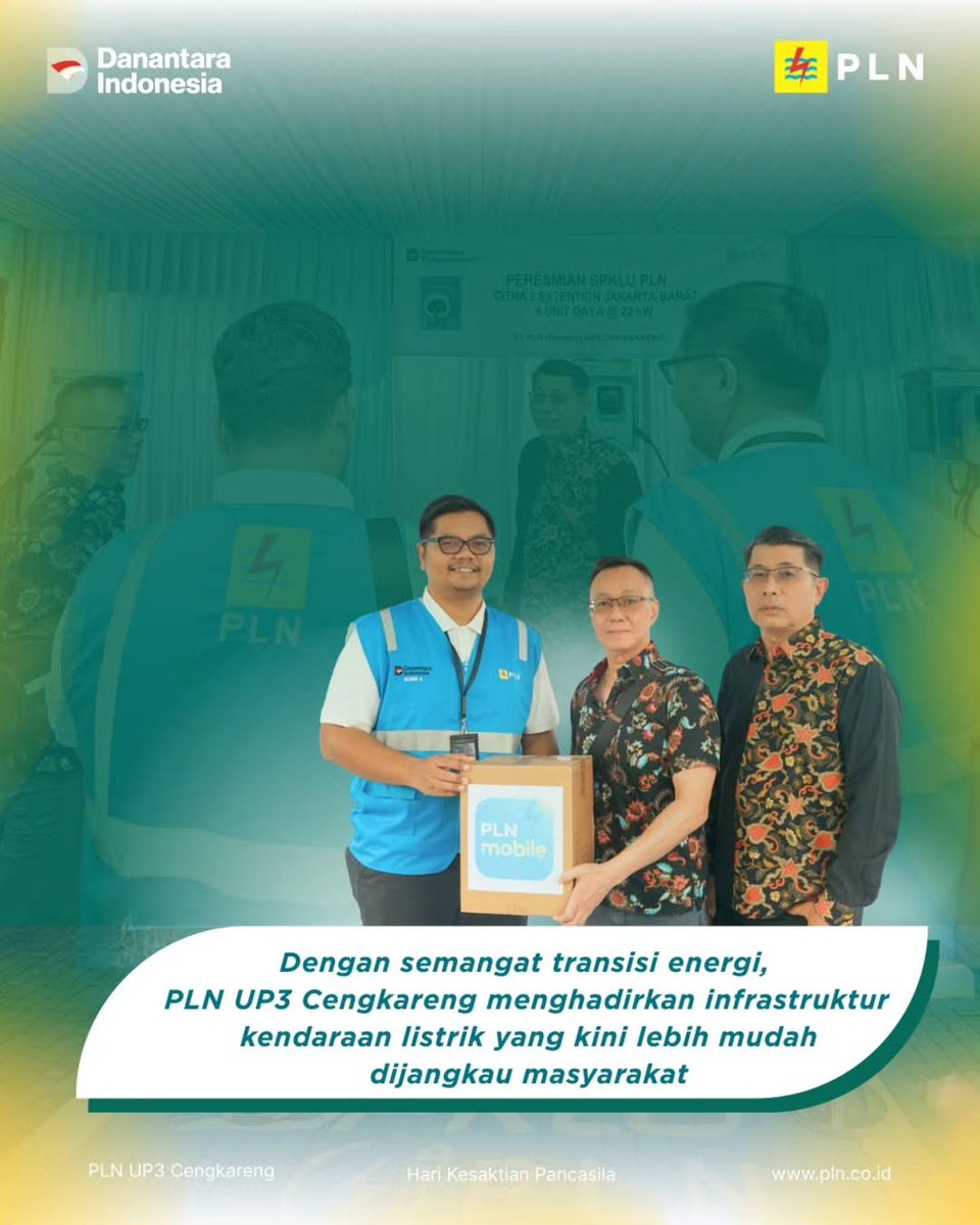 SahabatPLNJkt's tweet image. Peresmian SPKLU di Citra 2 Ext: Kolaborasi Nyata untuk Transisi Energi Ramah Lingkungan ⚡️🚗 

#SPKLU #PLN #PLNUP3Cengkareng #EnergiBersih #KendaraanListrik #TransisiEnergi #KolaborasiHijau #Citra2Ext #PLNHadirUntukAnda