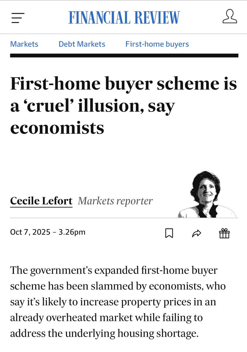 PinguCapital's tweet photo. History will show that Australian policymakers paved the way for the biggest real estate crash in history with repeated market interventions that only served to ultimately harm those it was meant to help. https://t.co/lMLkAKZ2r2