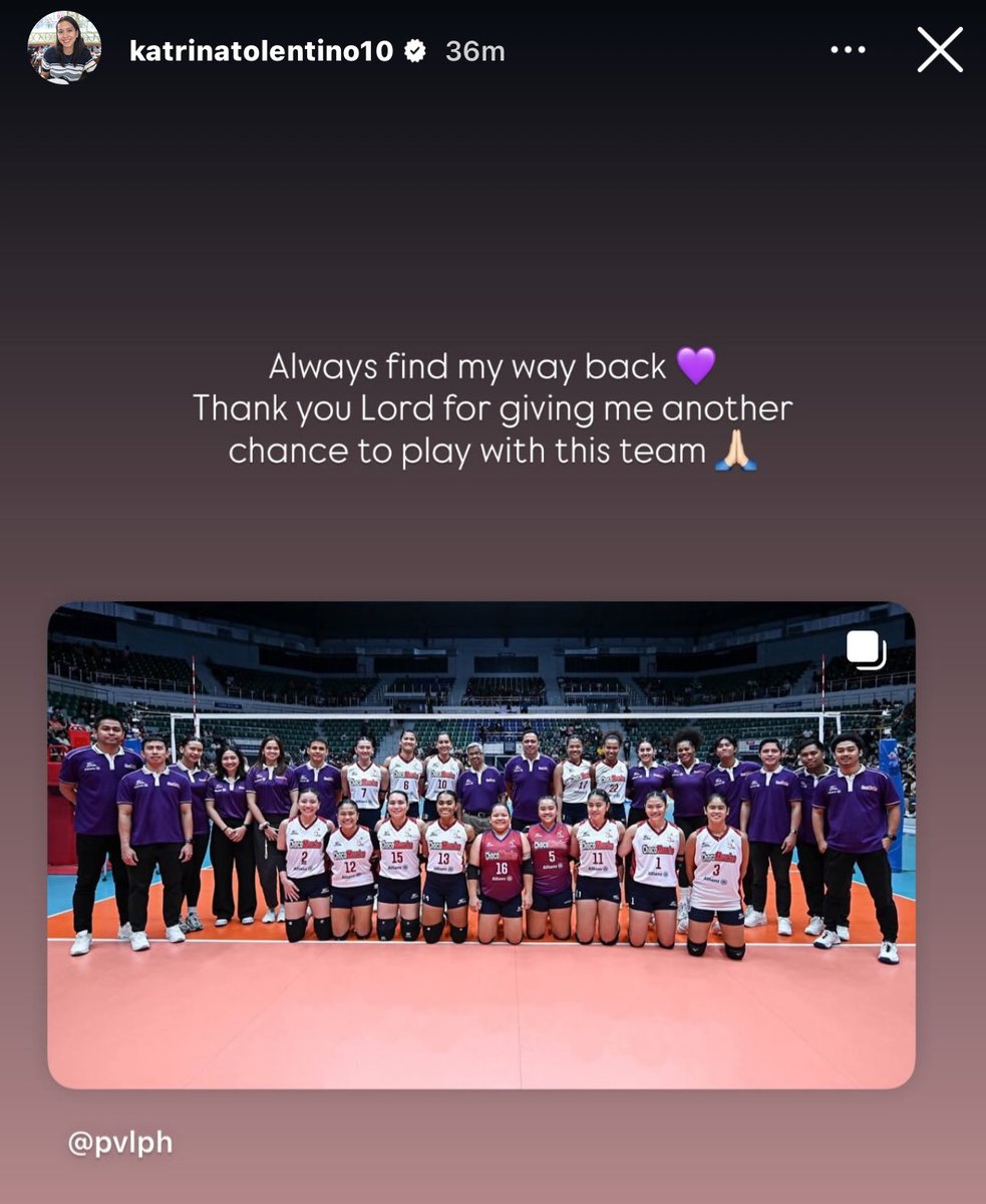 BladeDW03's tweet photo. Wala akong kilala na vb player na ganito kalala ang pinagdaanan katulad ky Kat since she started playing vb kaya grabe this gurl she’s a fighter talaga and she never gives up! Welcome back Kat and hopefully this will be the last time na sasabihin ko to. 💜💜💜 https://t.co/bm4AEmRCdr