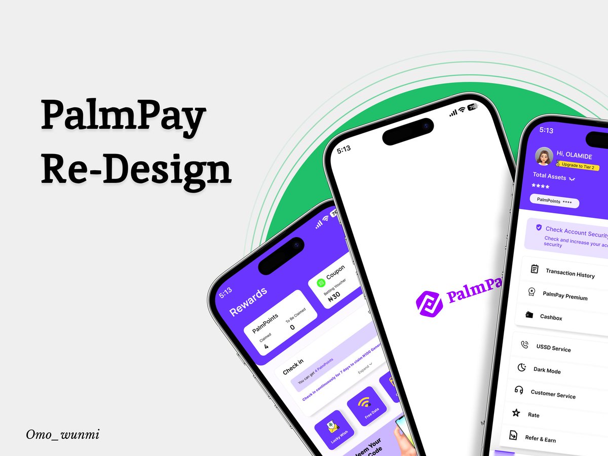 TechsisLizzy's tweet photo. @Abmankendrick PalmPay Redesigned
Access my portfolio: https://t.co/fI4lD6OhfR https://t.co/Jh0kwOxGT2