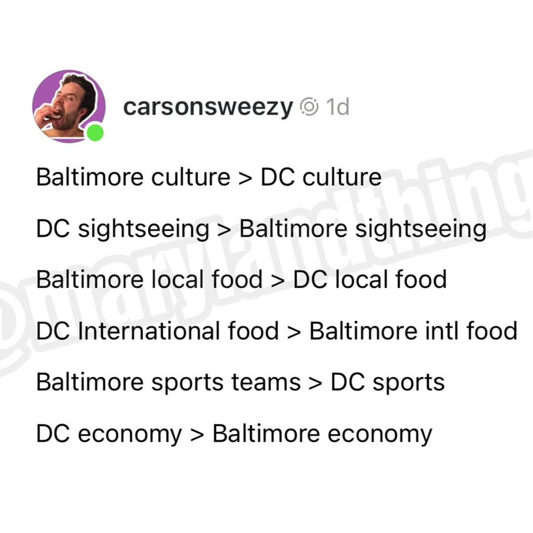 Only In Baltimore tweet media