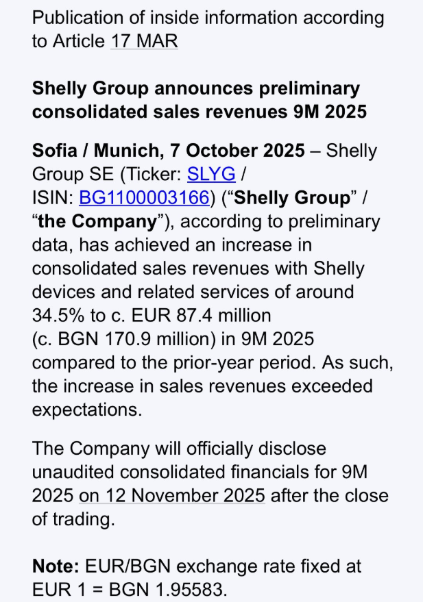 Shelly’s third-quarter preliminary results were a powerful rebuttal to the market’s recent skepticism. Q32025 Revenues grew by 44% year-over-year, surpassing the company's own guidance of 40%. Again,  Shelly is extremely consistent with the communication, so this should not be a