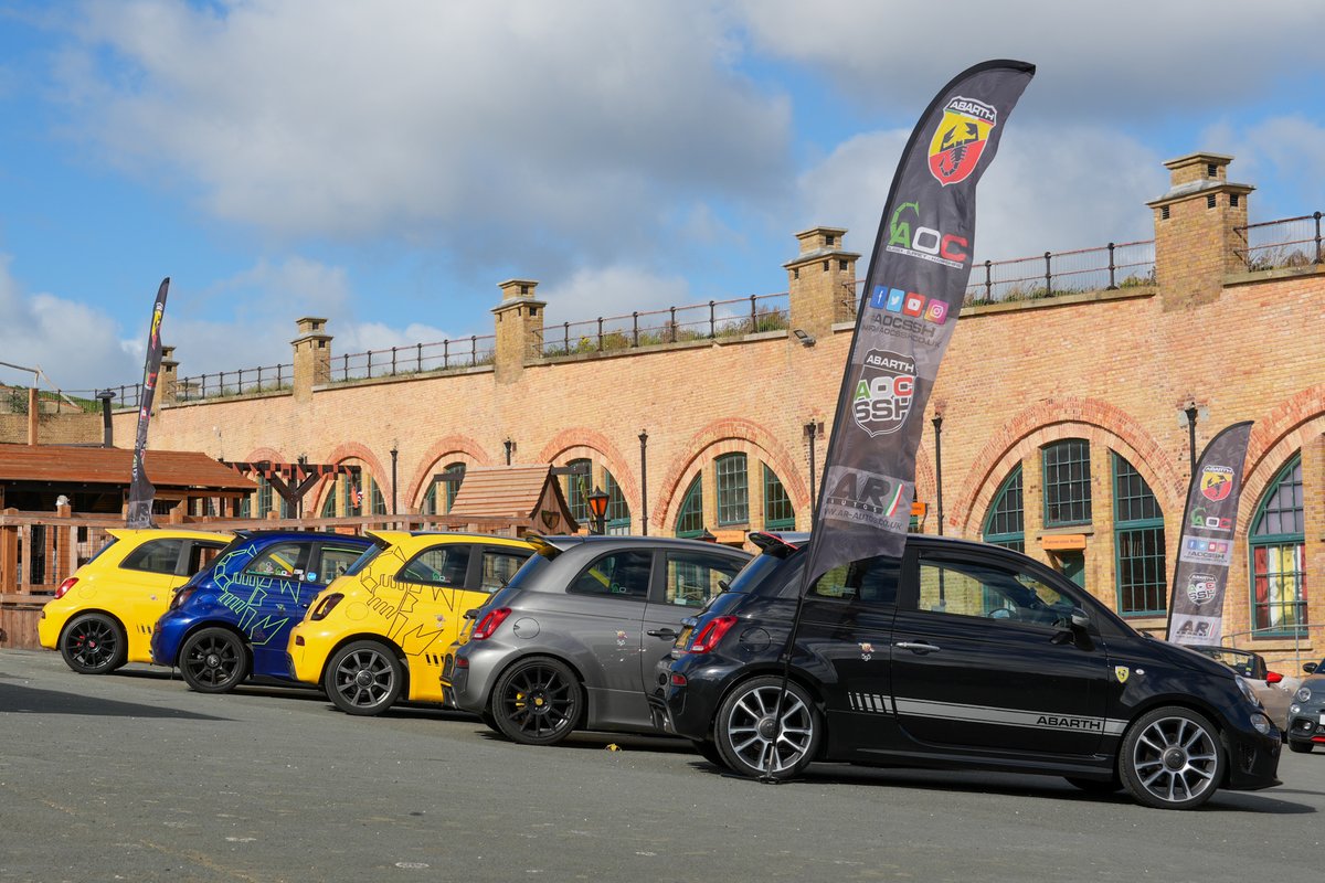 AOCSSH's tweet photo. Abarths at Newhaven Fort 2025 https://t.co/3k76jORlyY