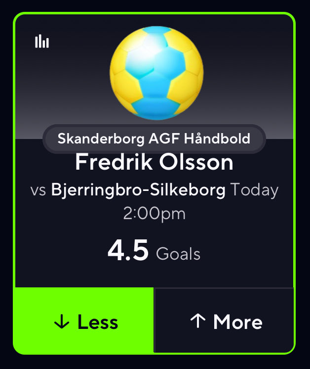 yun1manny's tweet image. HANDBALL POTD 🤾‍♂️🥅 

-Fredrik Olsson U 4.5 GLS 

Another small and weak board today, regardless I like this spot for the under the most 

If fredrik chalks I’ll give $150 to a lucky follower who simply likes/reposts the post and leaves a comment below👇💭

❤️ if you’re tailing…