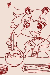 「ちかごろのらくがき1 秋のたぬき」|うちうのイラスト