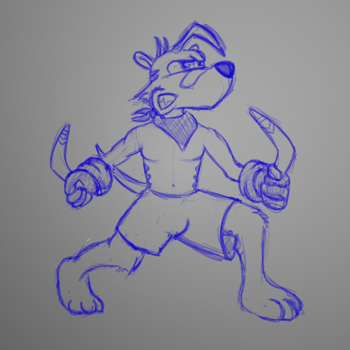 ThatDumbRaccoon's tweet image. Thought I'd sketch this lil blast from the past! Anyone remember this guy? Will be making more progress on this WIP so stay tuned ❤️