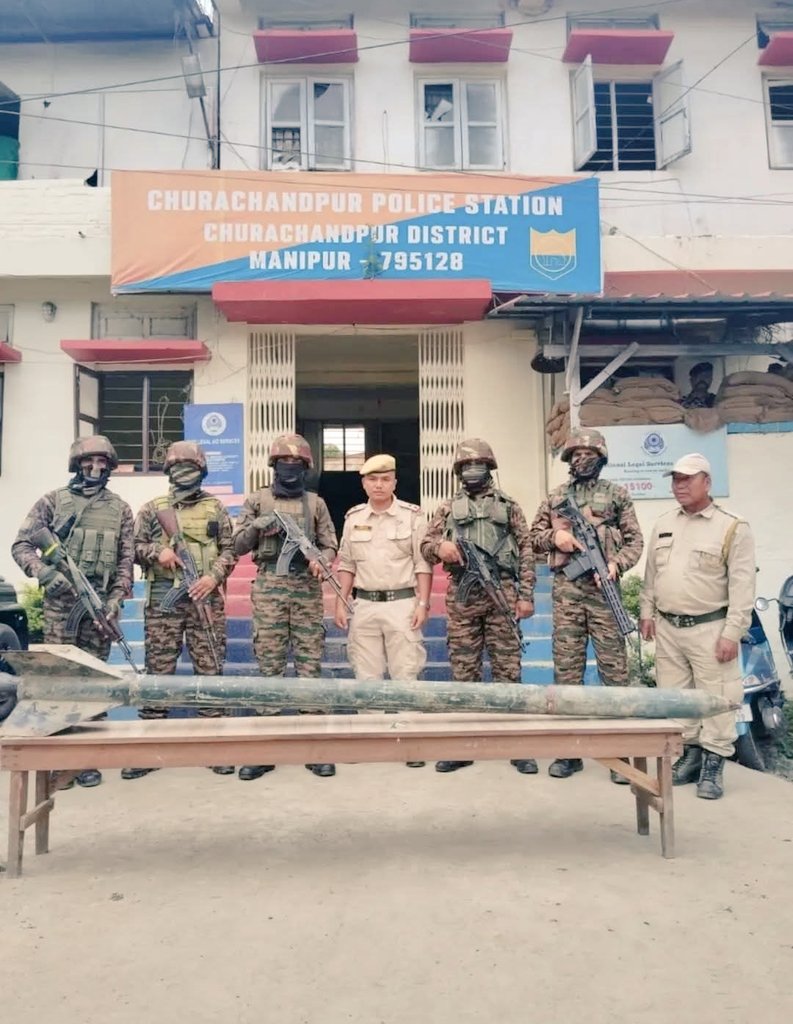 In the front, the KUKI-ZO PARASITIC communities play their dramas of innocence, while behind the scenes, they continue to DEVELOP WEAPONS. 

Here’s the proof: 
200 kg rocket or missile was recovered from the CHURACHANDPUR district of MANIPUR on 06.10.2025.

DISGUSTING CREATURES!!