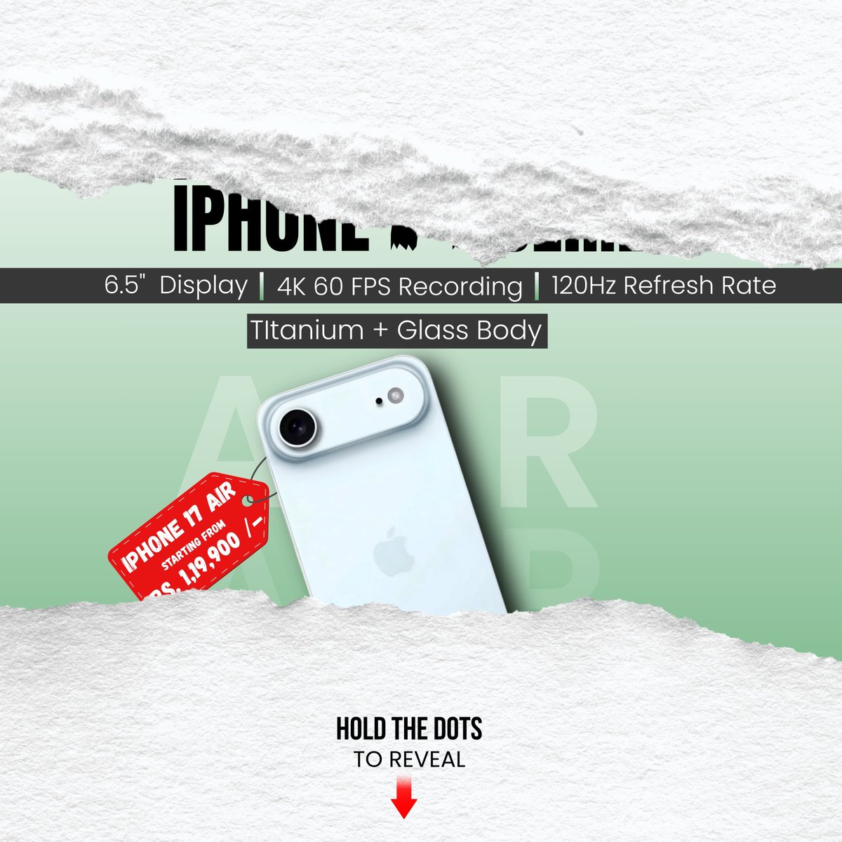 CAS_COMPUTERS's tweet photo. Scroll... Scroll... Scroll 🫨

Don't forget about the GIVEAWAY!!! 🫣

#cascomputers #assam #ArunachalPradesh #giveaway #iPhone17Air #viral #fyp #EXPLOREMORE #foryoupage https://t.co/yn3FjIeBFr