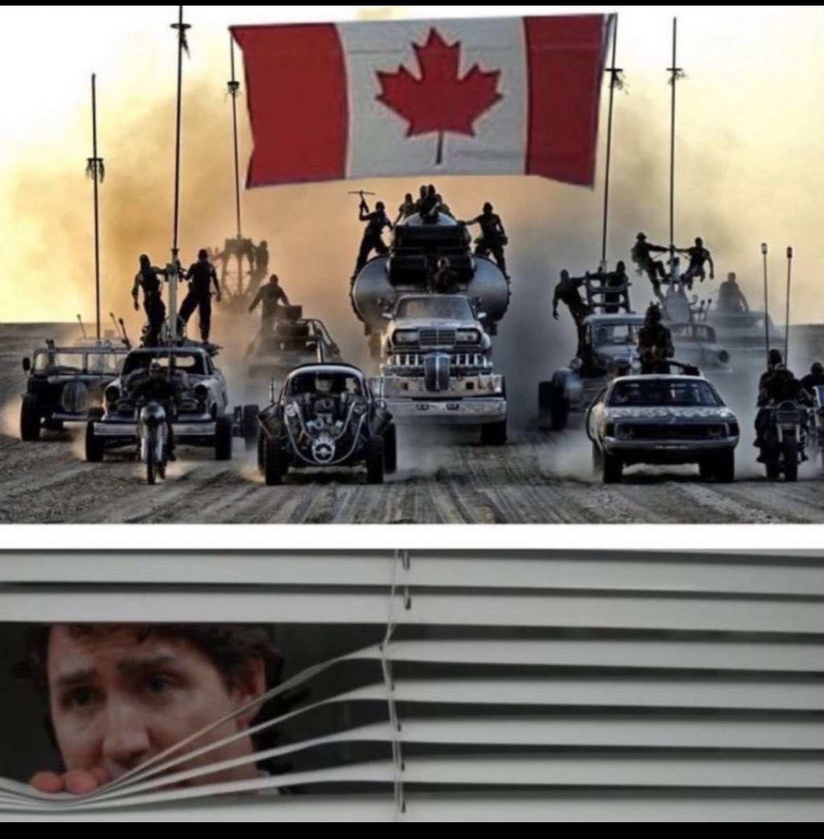Do you remember when the truckers wanted to talk to Justin Trudeau about the mandates and he suddenly came down with Coward - 19 ?
