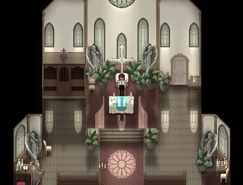 Suddenly_Puns's tweet photo. A small game I'm currently working on, no title just yet
but the demo for it should be done by the end of October
#gamedev #indiedev #rpgmaker https://t.co/JCsBFbFsbM