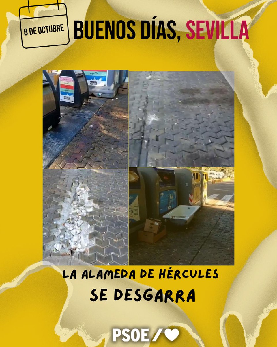 Buenos días
Mugre, basuras, abandono y vertedero... también en pleno centro de Sevilla.
#sevillaenmarchaatras