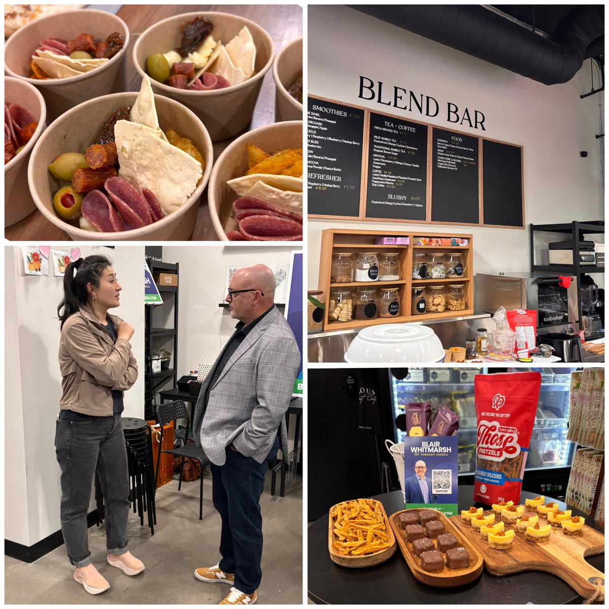 Thank you Emily Li Yan of #ProvisionsMarket+Gifts for hosting a “Meet &amp; Greet” for #BlairWhitmarsh’s By-Election campaign for Langley Township Council.

Opening your business to the community is generous &amp; kind! Thanks for the beautiful basket you curated/donated for this event!