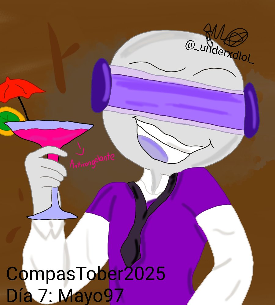 Aún no me rindo con el #CoMPaSTober2025 ahora con #mayo97 que se sobrepasó con las copas