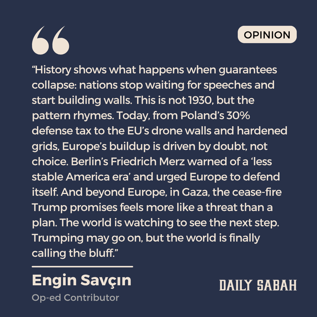 DailySabah's tweet photo. Cost of Trumping in the 21st century: Tested in Europe, isolated on Gaza - by Engin Savçın | DS Opinion https://t.co/69YfACbk07