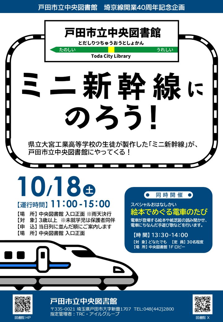 非売品 鉄道マニアック収集品 戸田市 新幹線と通勤新路のための測量図 埼京線開業40周年 記念企画「ミニ新幹線にのろう！」】 戸田市立中央