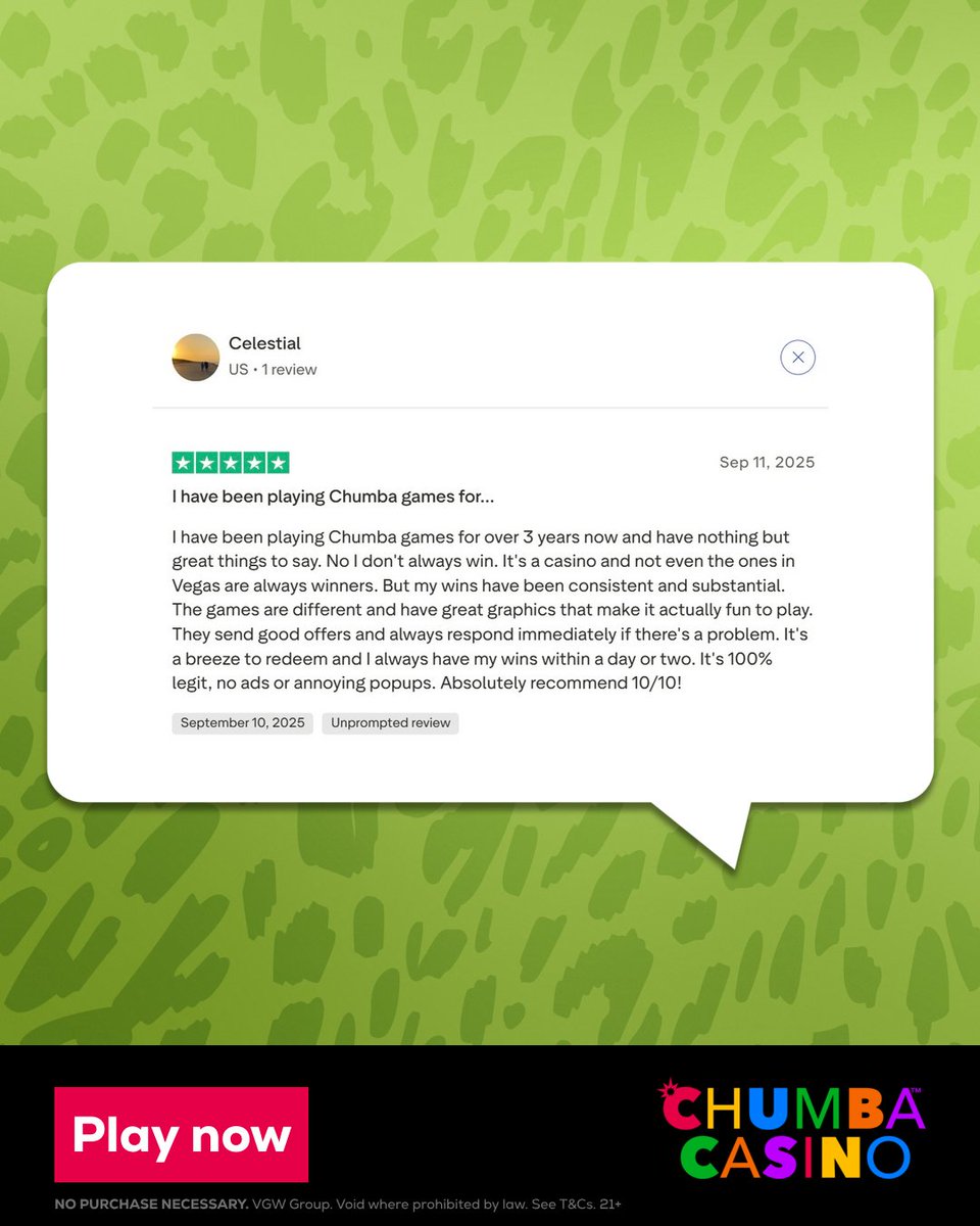Chumba Casino tweet media
