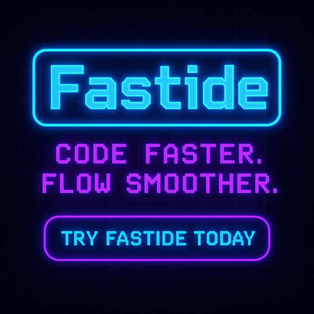 Rockyprreddy's tweet image. Why Fastide?
No lag, no clutter
Focused workflow
Instant feedback
It’s like your IDE finally caught up to your brain.
Try it → bit.ly/4nGob56
#Fastide #CodingFlow