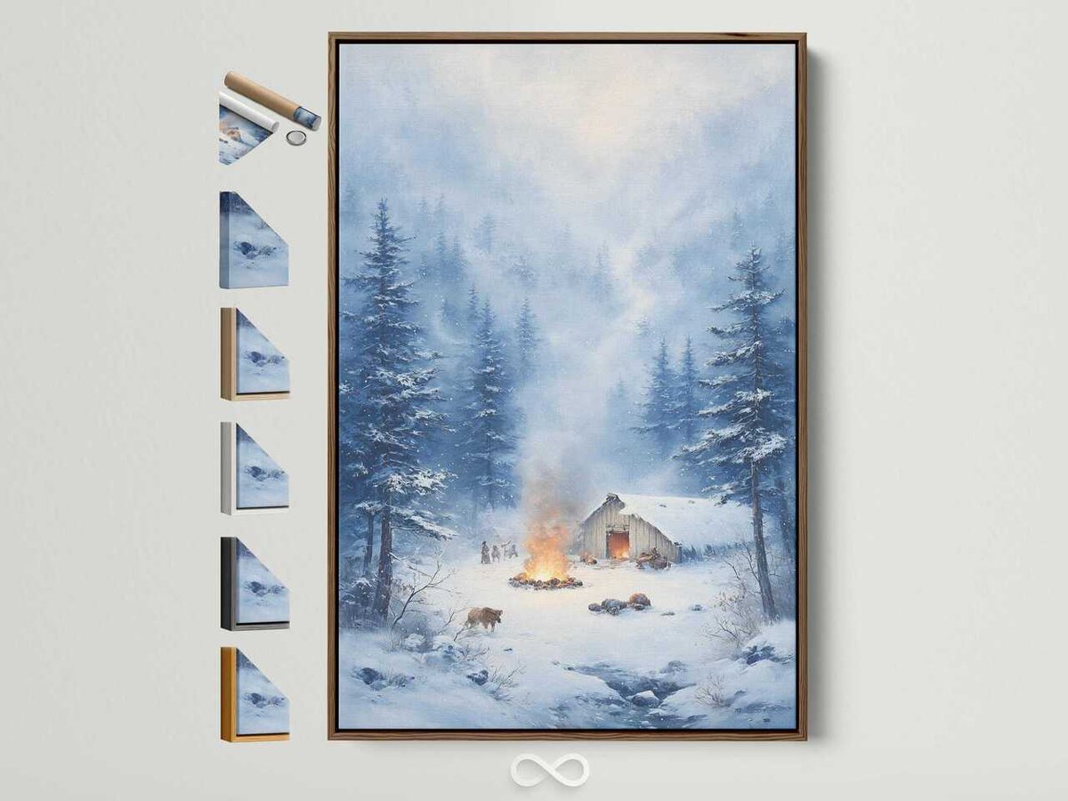 Artoholicas's tweet image. Snowy Cabin Canvas Print - Winter Forest Landscape Art, Rustic Wall Decor for Lodge, Cozy Home Artwork, Cabin Art, Gift Idea from $39.99
#WinterCabinArt, #RusticWallDecor, #CabinWallArt, #LandscapeCanvas, #CozyHomeDecor, #LodgeWallArt, #WinterLandscapeArt
etsy.com/listing/438260…