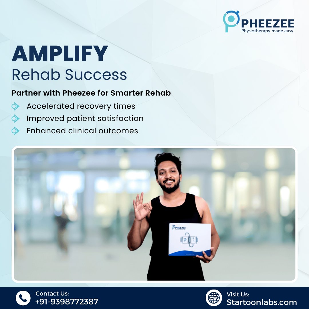 startoonlabs's tweet photo. Elevate Patient Outcomes

Transform rehabilitation with Pheezee – accurate tracking, real-time insights, and faster recovery for every patient.

#Pheezee #StartoonLabs #RehabTechnology #PhysiotherapyInnovation #PatientRecovery #RehabSolutions #MuscleTracking #EMGFeedback https://t.co/p37JTIA8ie