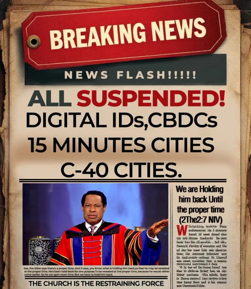 SaintSeyiB's tweet photo. The Church Age is not the time for the reign of the Antichrist.
We would continue to restrain the system of the Antichrist until we are taken out of the way; at the rapture of the Church. 

2 Thessalonians 2:7 ICB
[7] The secret power of evil is already working in the world now. But there is one who is stopping that power. And he will continue to stop it until he is taken out of the way. 

Do not miss the #FirstFlightGang 
#RaptureModeActivated 
#RaptureReady