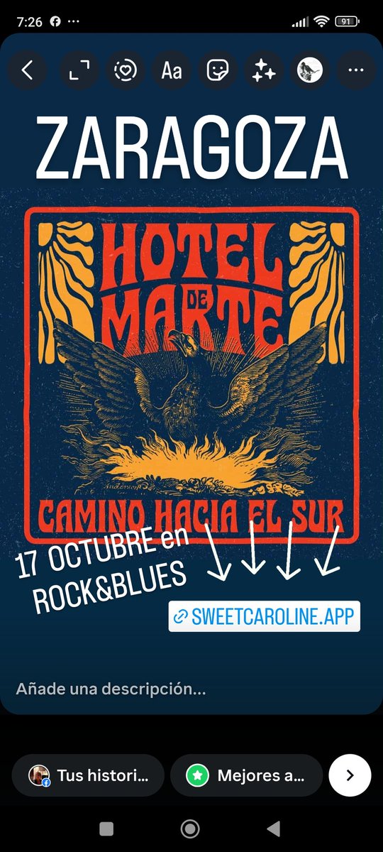 HOTEL DE MARTE  😎🎸
17 de Octubre en el Rock &amp; Blues Café 
OS ESPERAMOS!!
sweetcaroline.app/venta-de-entra… 
#hoteldemarte 
#devampirosycowboys 
#rockandbluescafe 
#musikhunter 
#RutaalRock 
#guiadelrock 
#conciertoszaragoza