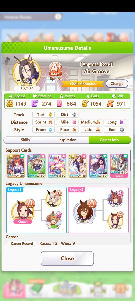 DomysShitpost's tweet photo. @FabianMonge36 @umamusume_eng If u reeealy want to use it somehow u can pick one horse (to avoid inflation) with speed and power bonuses and do hight score with her easily. Its like speed + wit train but with extra stats so...fine for sprinter, debuffer or just to clear all score rewards https://t.co/do163DdGh2