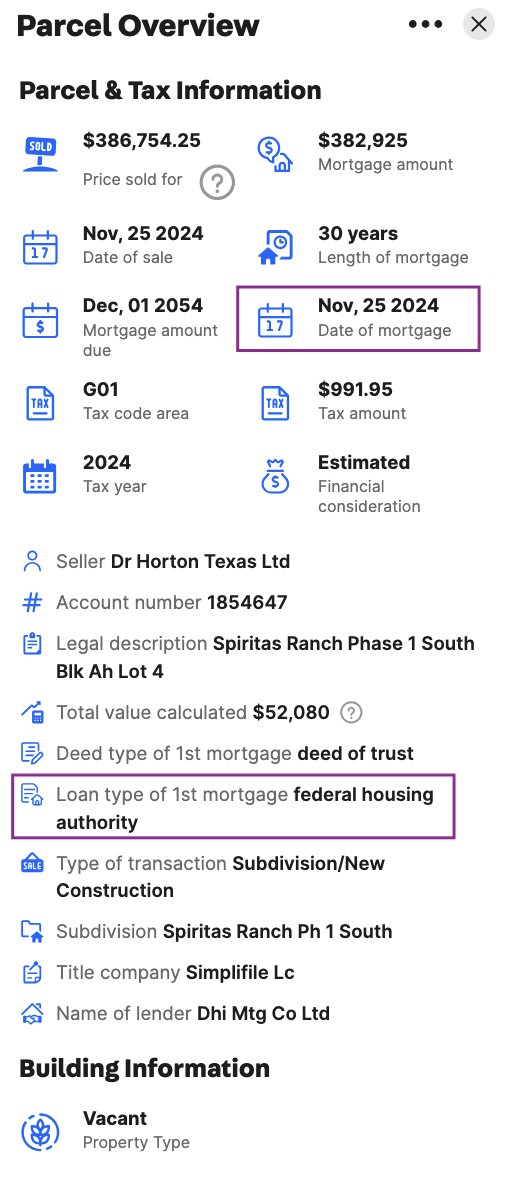 Think we've found a double entendre for @Pulte: The home in Denton Co TX purchased by the illegal alien superintendent hired by <a href="/MichelleObama/">Michelle Obama</a>'s former COS was mortgaged by the federal govt (which @Pulte now leads) and it appears his family's company developed the subdivision.