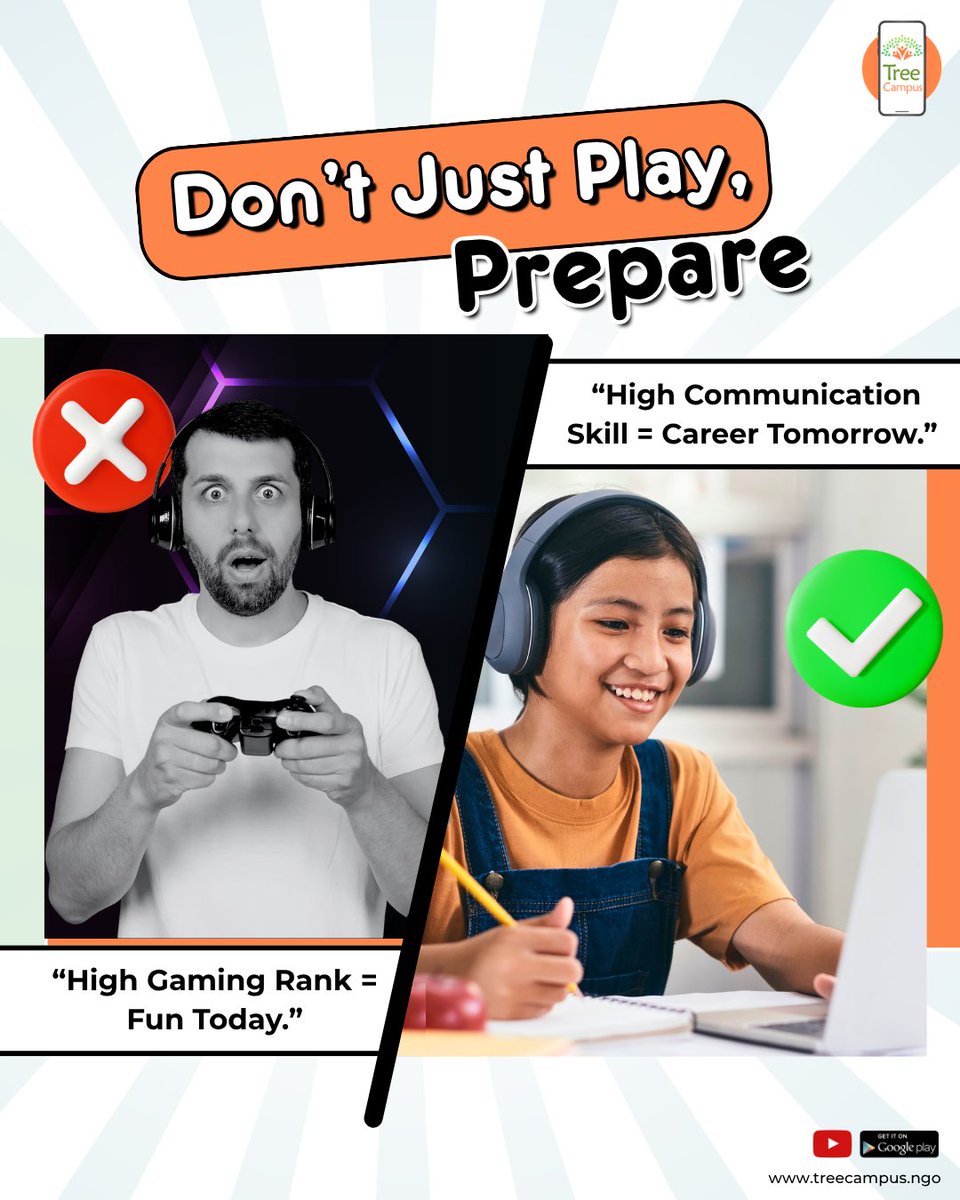 Treecampus1's tweet image. 🎮 Don’t just play — prepare!
🌟 Every hour you learn takes you closer to your dream. With TreeCampus, turn free time into fluent English & confident communication.
💬 Start preparing today! Visit treecampus.ngo
#DontJustPlayPrepare #LearnEnglish #TreeCampus