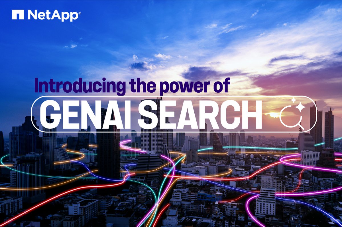 🚀 Say hello to smarter search results! Our state-of-the-art #GenAI feature delivers high-quality, AI-generated answers for a seamless search experience.

Try it now! 

Read more: bit.ly/4mXXd7Y
#AI #Innovation #Search #support <a href="/NetApp/">NetApp</a>