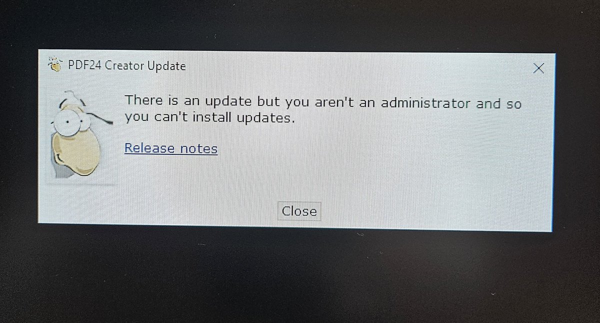 Sabah sabah yetki sınırlarım ve haddim bildirildi. Teşekkürler PDF Creator.