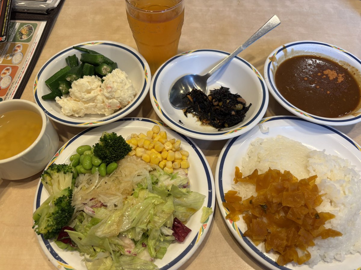 まっすーにフラれて🍛カレー&amp;🥗サラダバー