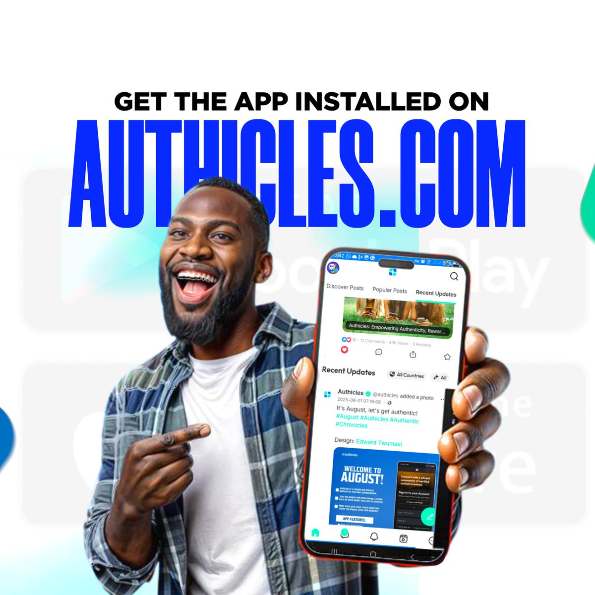authicles's tweet photo. We're building a digital content hub for African creatives.

Join Authicles today and become a part of the incredible story we're writing!

Learn more here.
https://t.co/l3VxtkrArT

#authicles #contentcreators #ghana #africancreatives https://t.co/7p6HLygP8z
