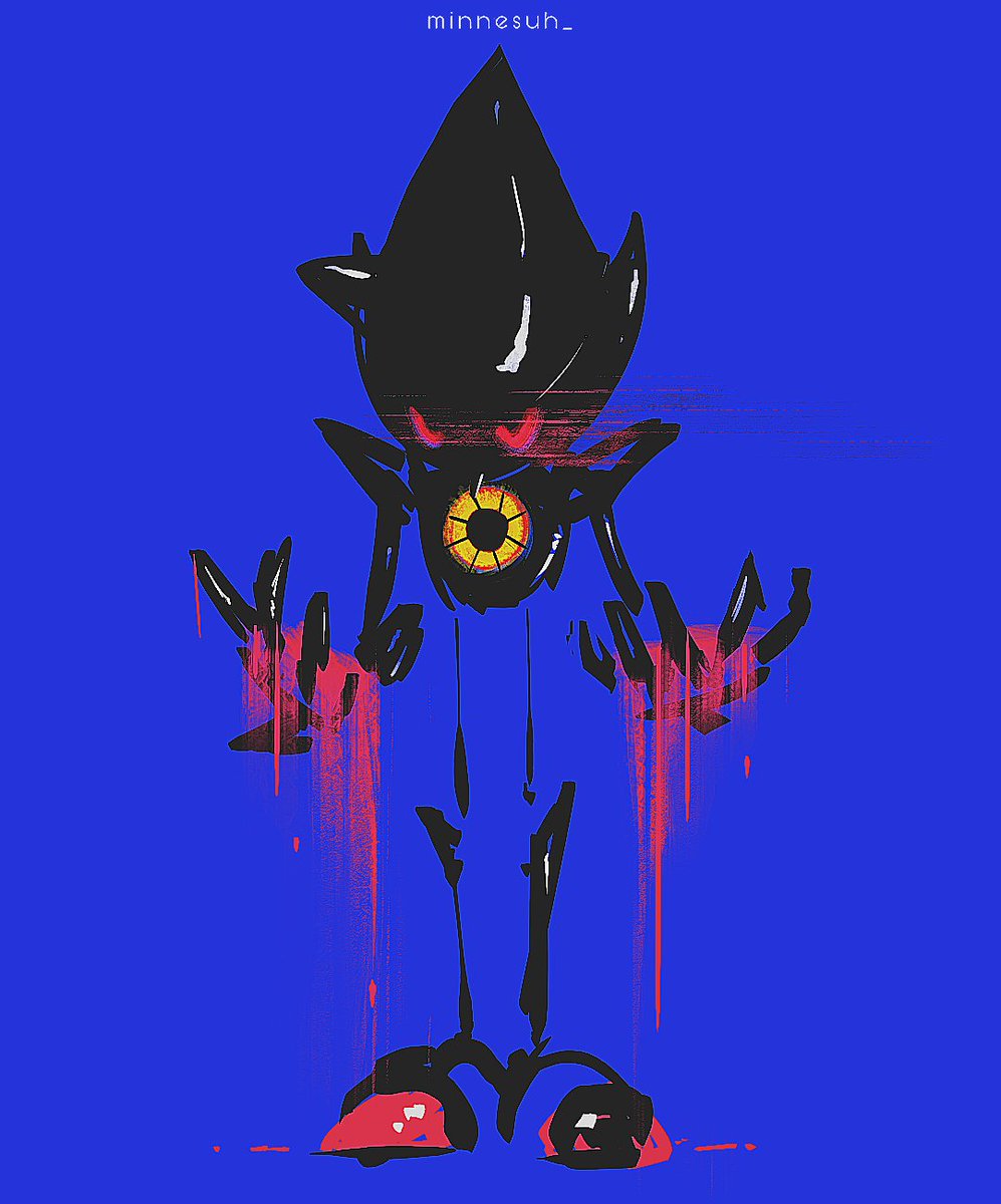 artblock sketch #MetalSonic #SonicTheHedgehog #fanart