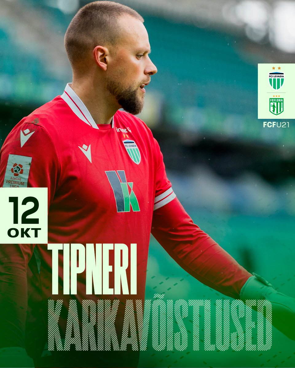 TIPNER’S CUP 1/16 MATCH! 🏆
This Sunday, at 3PM we’re going face to face with FC Flora U21 team. The winner will be playing the next round against FC Flora.

Tickets available in Piletitasku.

See you @ Maarjamäe! ✅