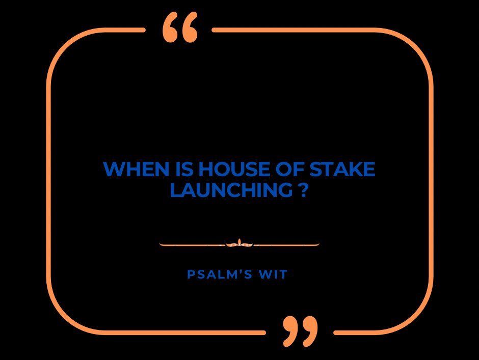 crypto_psalm's tweet image. Day1:So I’m starting a 40 days challenge till House Of Stake is launched.
This challenge is to create awareness of the incompetence leads incharge of making the launch possible but in this case delaying the whole process, it’s going to almost 2 years now to bring #HOS to live
🧵