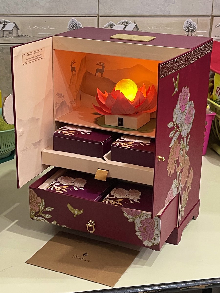 the box is so gorgeous
siapa yg udh makan mooncake?