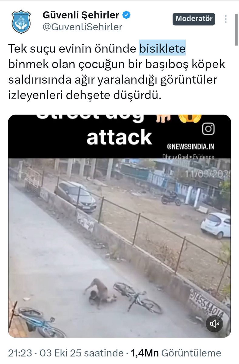 su 🇨🇭 ⚔️ 🇹🇷 (@artwoman08) on Twitter photo Solda kediyi öldüren şahsa verilen ve indirm uygulanmayan ceza haberi.
Sağda ise geçtiğimiz günlerde başıboş köpek saldırısı neticesi,kafasına aldığı ısırık darbesiyle ölen 3 yaşındaki Armağan'ın haberi. Ki bu ölüm sebebiyle ceza alan olmadı! Hayırdır sayın bakan <a href="/AliYerlikaya/">Ali Yerlikaya</a> Solda kediyi öldüren şahsa verilen ve indirm uygulanmayan ceza haberi.
Sağda ise geçtiğimiz günlerde başıboş köpek saldırısı neticesi,kafasına aldığı ısırık darbesiyle ölen 3 yaşındaki Armağan'ın haberi. Ki bu ölüm sebebiyle ceza alan olmadı! Hayırdır sayın bakan <a href="/AliYerlikaya/">Ali Yerlikaya</a>