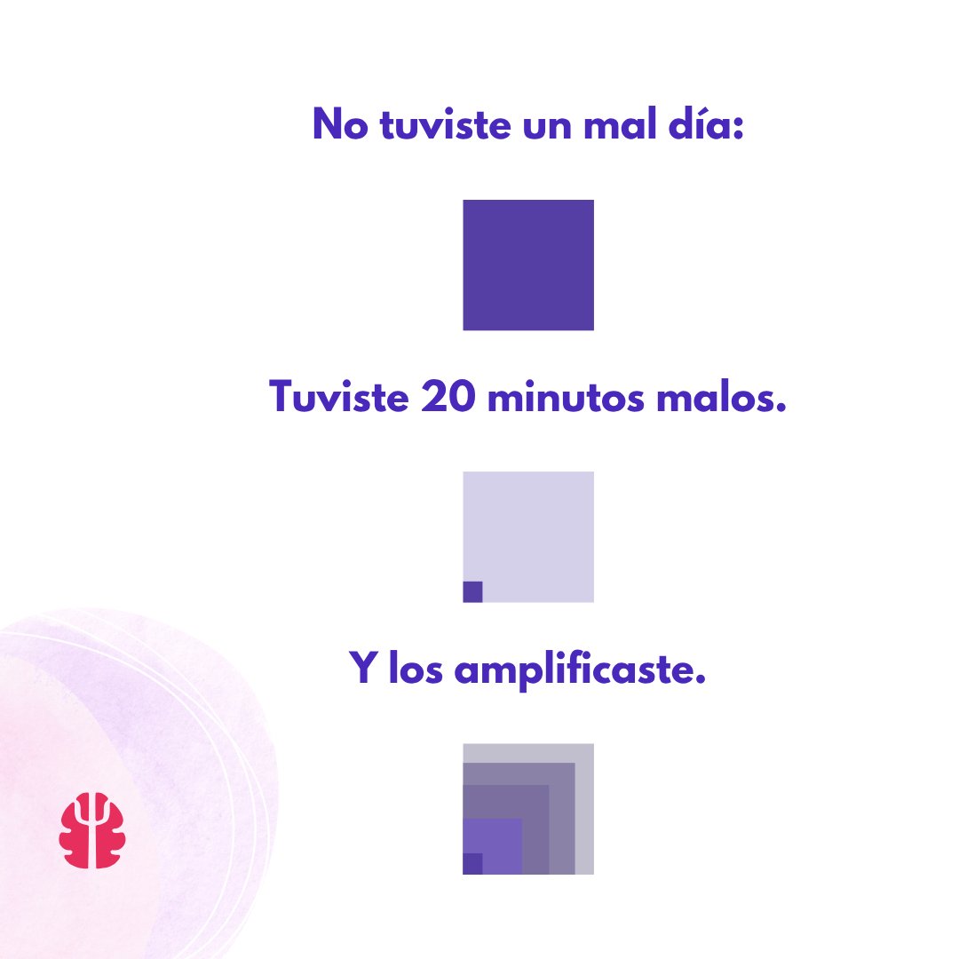 psicologiamente's tweet photo. 🧠 La mente tiende a amplificar las experiencias negativas, permitiendo que un momento desagradable influya en nuestra percepción global de la jornada
👉 Encuentra tu psicólogo/a ideal en https://t.co/OiA0Q4g9gn
#psicologia #negatividad #psicoterapia #terapia #MalDia https://t.co/DtXIm3YIyT