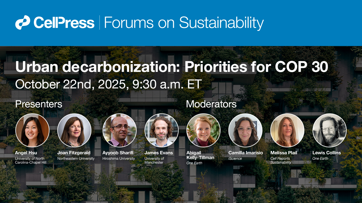 iScience_CP's tweet image. The 1.5°C Paris target was breached in 2024. Cities produce 75% of CO₂ emissions, making them critical to climate action.

Join us Oct 22 at 9:30am ET for Urban decarbonization: Priorities for #COP30.

Register: hubs.li/Q03MJxbx0
#ClimateCrisis #UrbanDecarbonization
