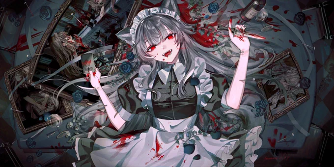 #見た人も無言で銀髪or白髪をあげる