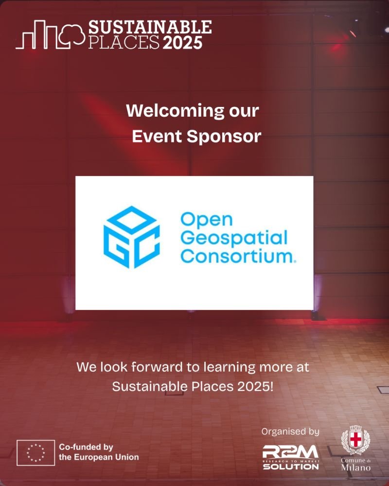 We are proud to welcome <a href="/opengeospatial/">Open Geospatial: OGC</a> as an Event Sponsor at #SustainablePlaces2025 ! 🌍
From land, sea, air to space, OGC ensures geospatial data is FAIR, driving better decisions for a more inclusive, sustainable future.

📍 Oct 8–10 👉 lnkd.in/dYDBmhC