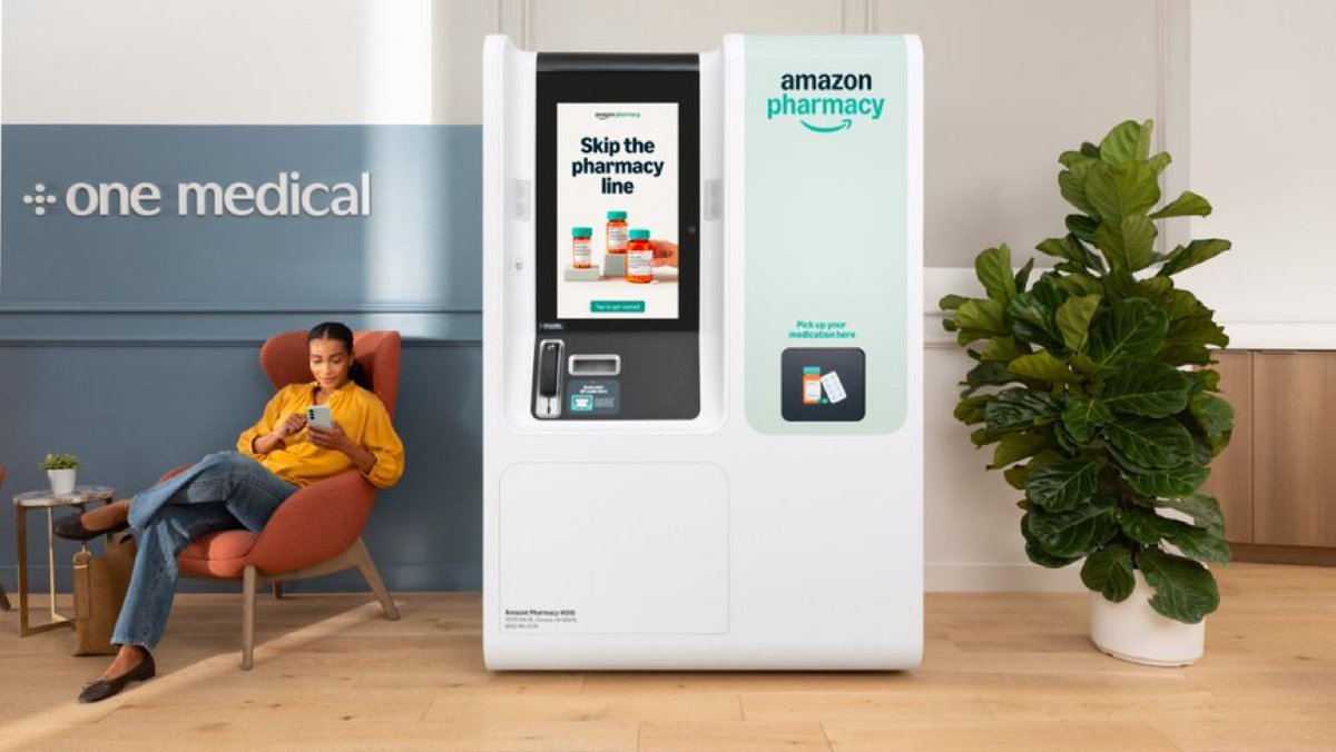 StockSavvyShay's tweet image. $AMZN IS BRINGING PHARMACY STRAIGHT INTO THE DOCTOR’S OFFICE
Amazon Pharmacy kiosks will roll out at select One Medical sites in LA so patients can grab prescriptions right after their visit.