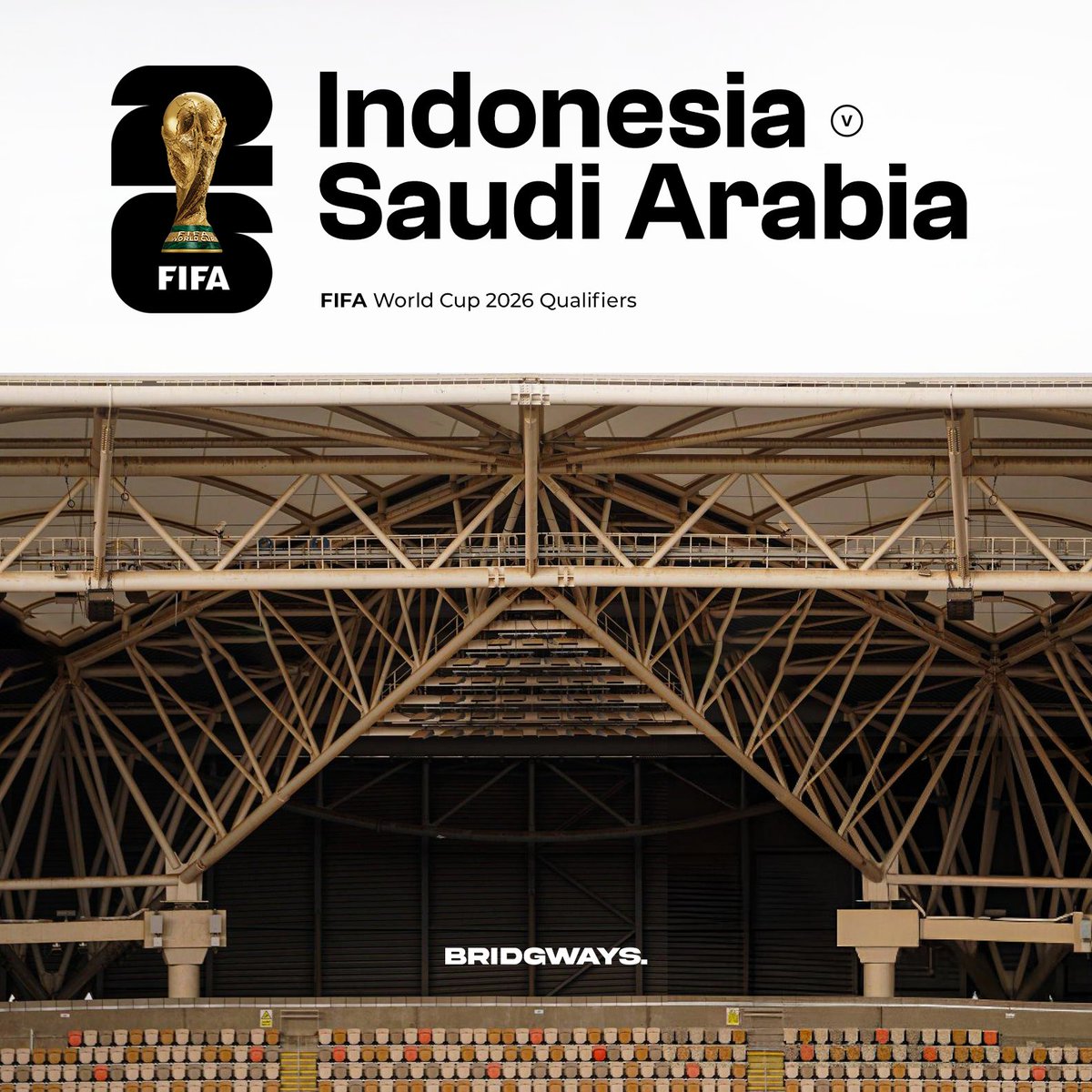 Bridgways's tweet photo. From Indonesia to the world 🌏 — Garuda’s journey to the World Cup begins.

🇮🇩 00.15 Jakarta
🇸🇦 20.15 Riyadh

Tonight we fly high. Let’s go! ✊ https://t.co/O5JVhAsEJW