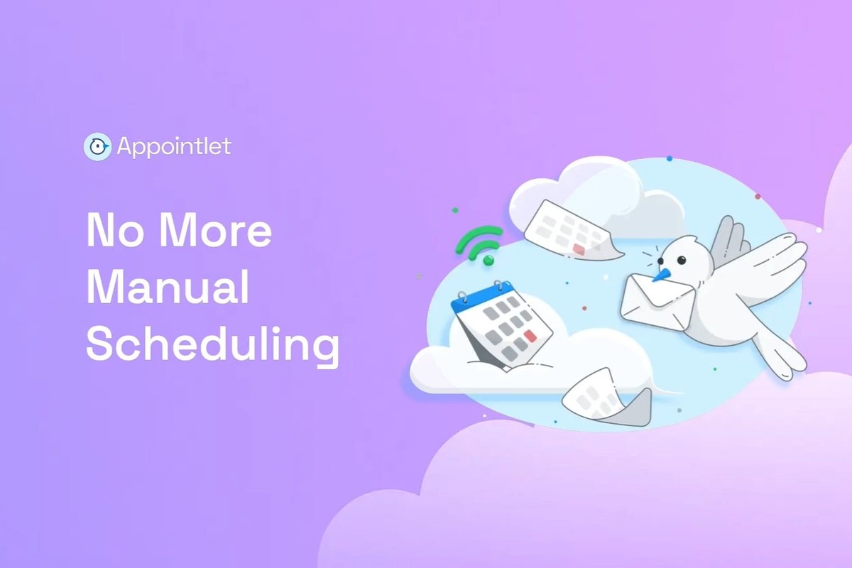 jonesjacksonn's tweet image. Need a better way to book meetings? 🗓️
Appointlet is the smart solution for No More Manual Scheduling. Eliminate back-and-forth emails, reduce no-shows, and boost your professional image.
Start your free trial today!
🔗 bit.ly/4mHCWUb
#SchedulingSoftware